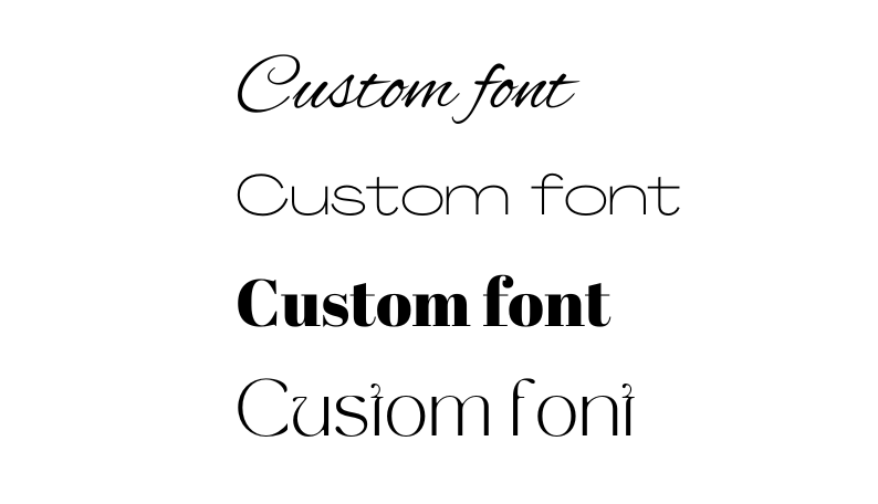 Add custom font