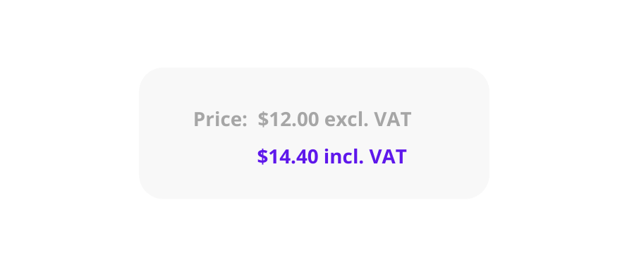 Show VAT price on product page